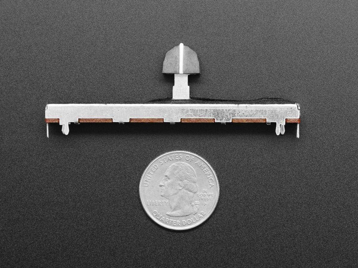 Slide Potentiometer with Knob - 75mm Long - 10KΩ - The Pi Hut