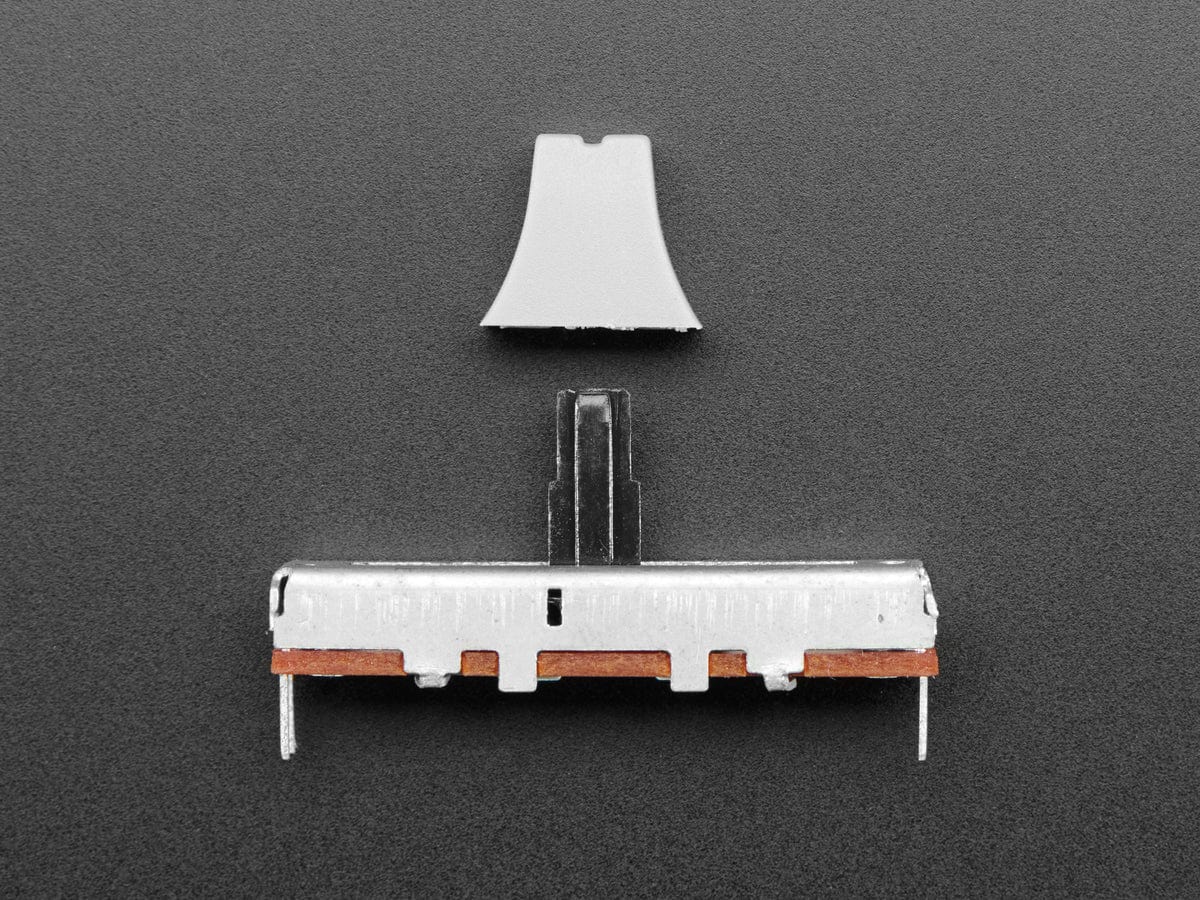 Slide Potentiometer with Plastic Knob - 35mm Long - 10KΩ - The Pi Hut