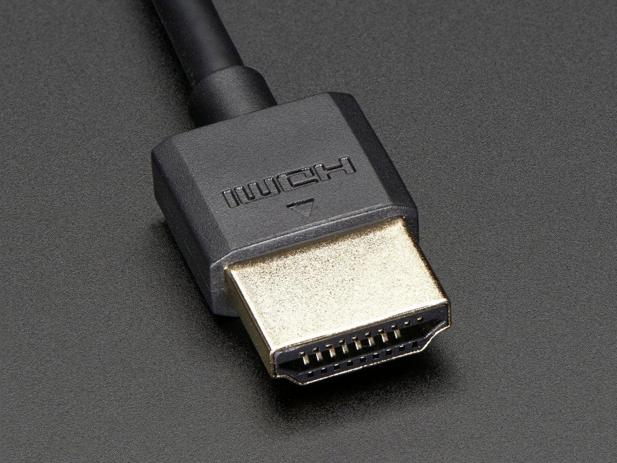 Slim HDMI Cable - 450mm / 1.5 feet long - The Pi Hut