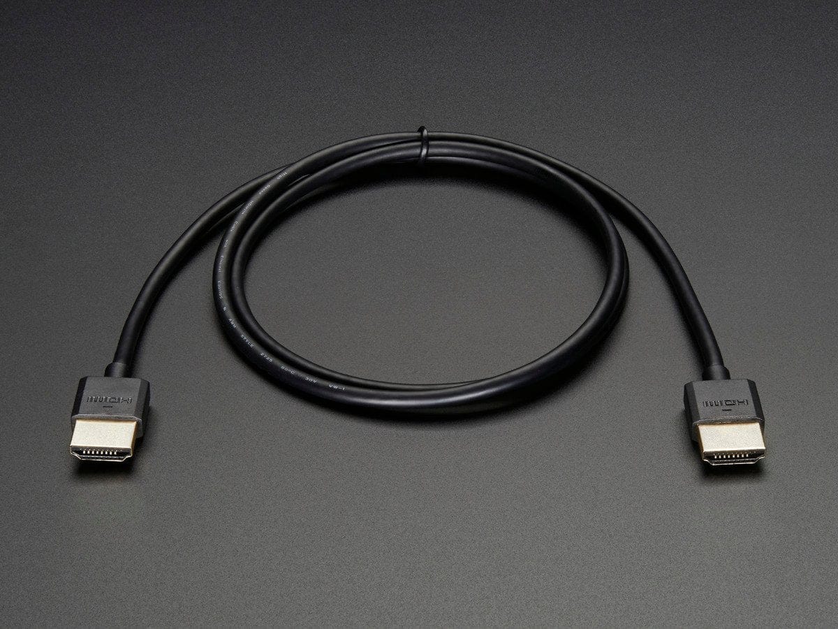 Slim HDMI Cable - 900mm / 3 feet long - The Pi Hut