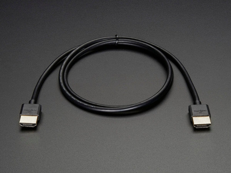 Slim HDMI Cable - 900mm / 3 feet long - The Pi Hut