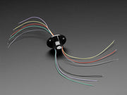 Slip Ring with Flange - 22mm diameter, 6 wires, max 240V @ 2A - The Pi Hut