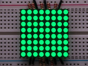 Small 1.2" 8x8 Ultra Bright Pure Green LED Matrix - The Pi Hut