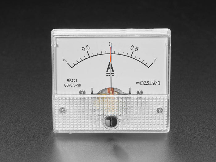 Small Current Meter Small -1 Amp to +1 Amp DC Current Analog Panel Meter - The Pi Hut
