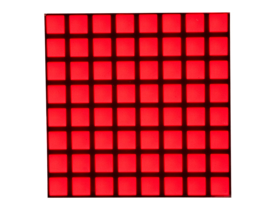 Small 8x8 Dot Matrix Ultra Bright - Red [Discontinued] - The Pi Hut