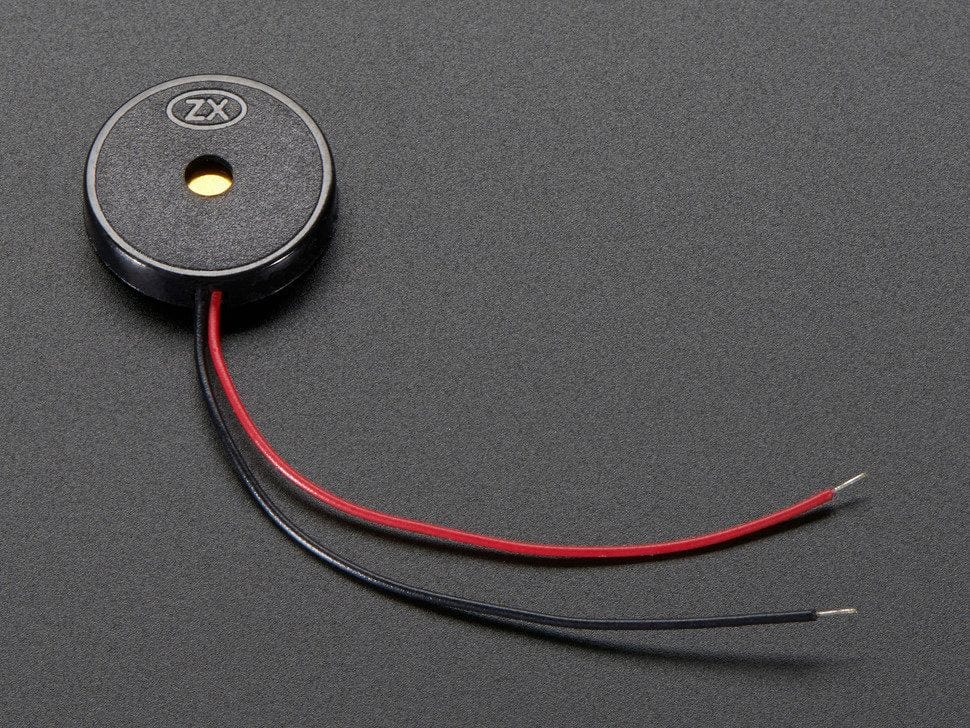 Small Enclosed Piezo w/Wires - The Pi Hut