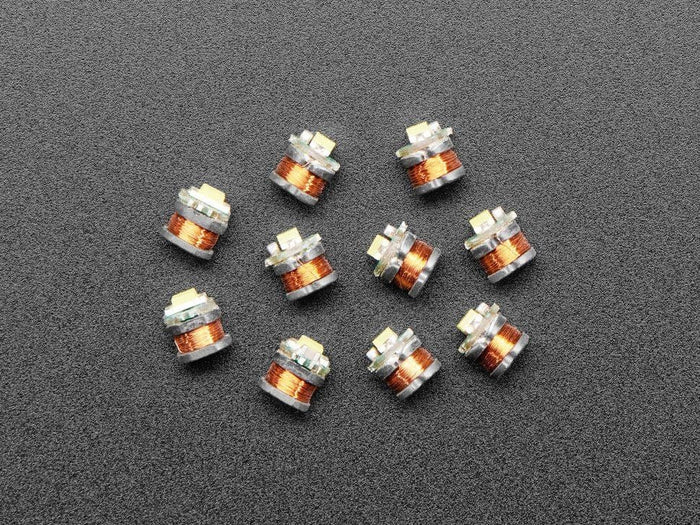 Small Attachable Leds Small Inductive Wireless LEDs - 10 Pack - White - The Pi Hut