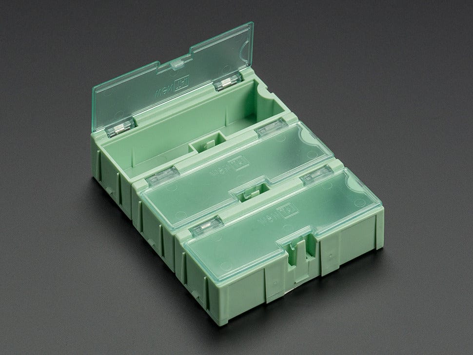 Small Module Boxes Small Modular Snap Boxes - SMD component storage - 3 pack (Green) - The ...