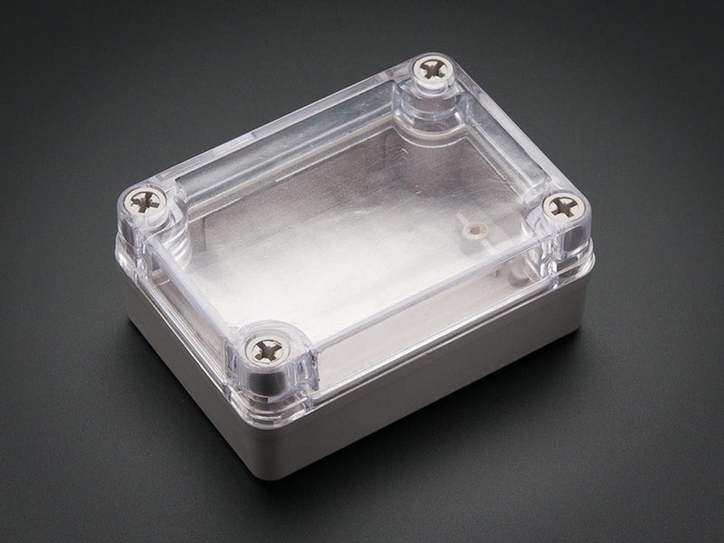 Small Plastic Project Enclosure - Weatherproof with Clear Top - The Pi Hut