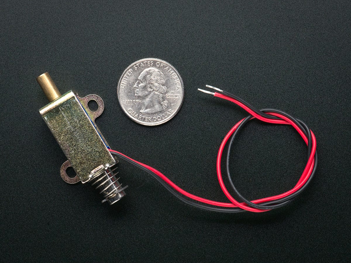 Small  Push-Pull Solenoid - 12VDC - The Pi Hut