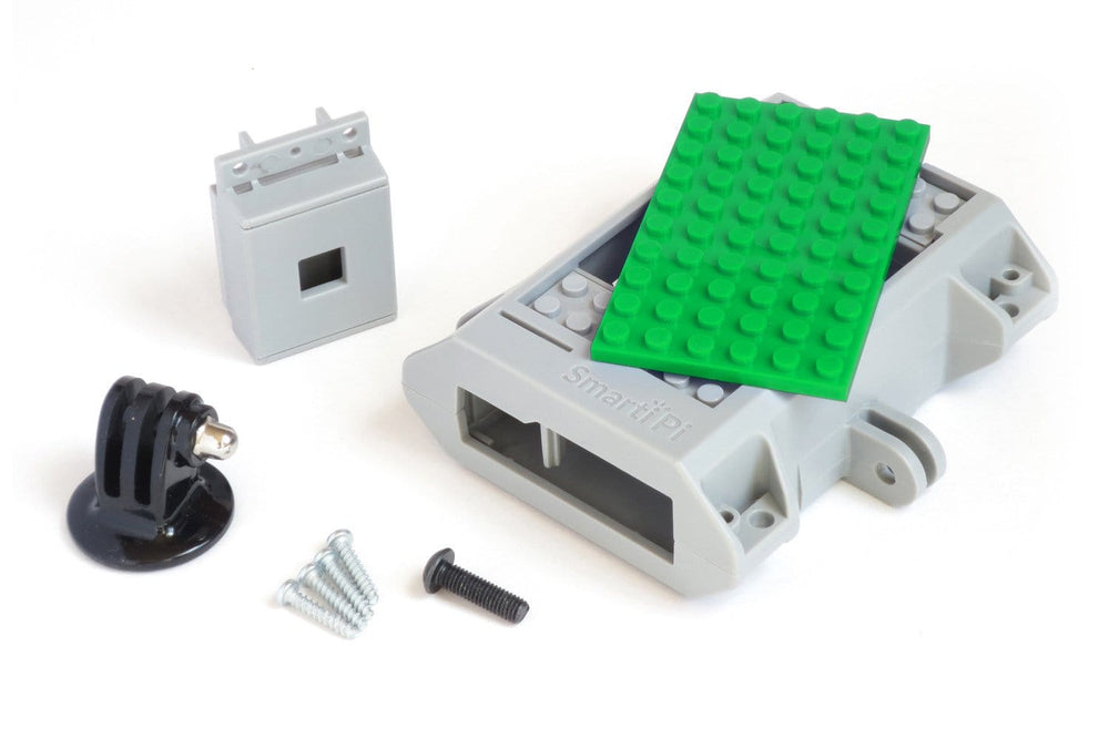 SmartiPi Case with GoPro Mount - Green [Discontinued] - The Pi Hut
