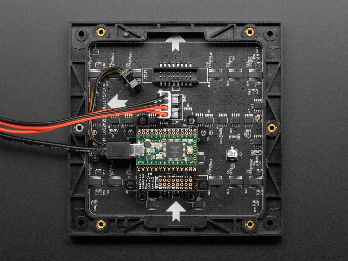 SmartMatrix SmartLED Shield (V4) for Teensy 3 - The Pi Hut