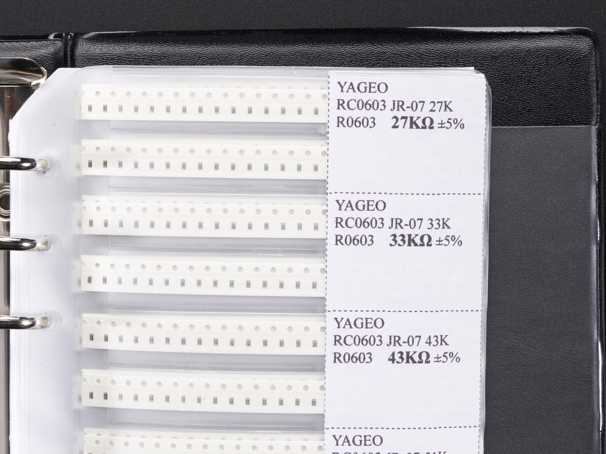 SMT 0603 Resistor and Capacitor Book - 3725 pieces - The Pi Hut