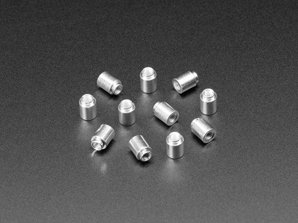 SMT / Solderable Standoff Nuts - M3 x 6mm - 10 pack - The Pi Hut
