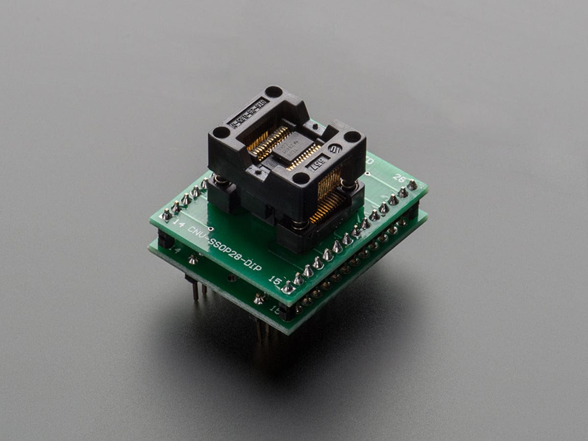 SMT Test Socket - TSSOP-28 Breakout - The Pi Hut