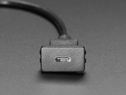 Snap-In Panel Mount Cable - USB C Socket to USB A Plug - The Pi Hut