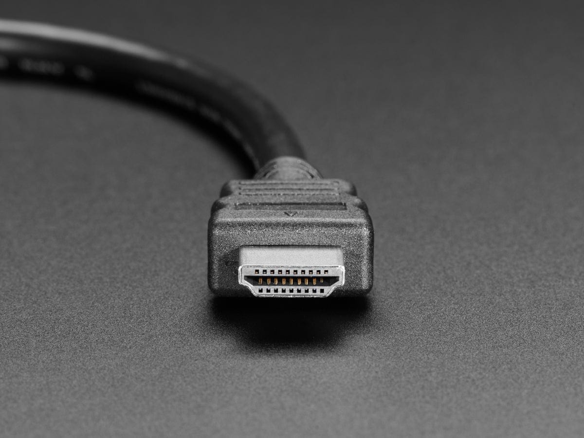 Snap-In Panel Mount HDMI Cable - 30cm - The Pi Hut