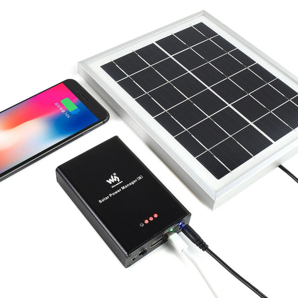 Solar Power Manager (B) With Embedded 10000mAh Li-Po Battery ...