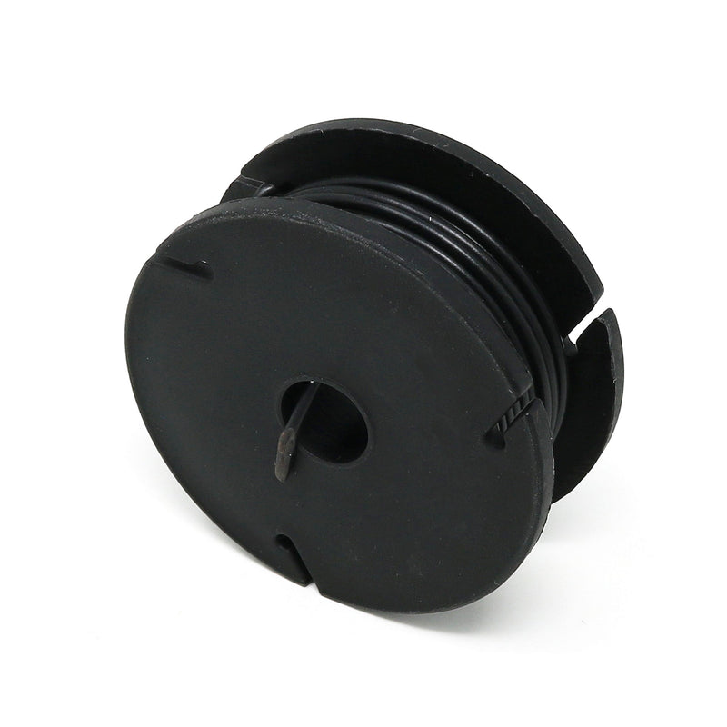 Solid-Core Wire Spool - 7.5m 22AWG - Black - The Pi Hut