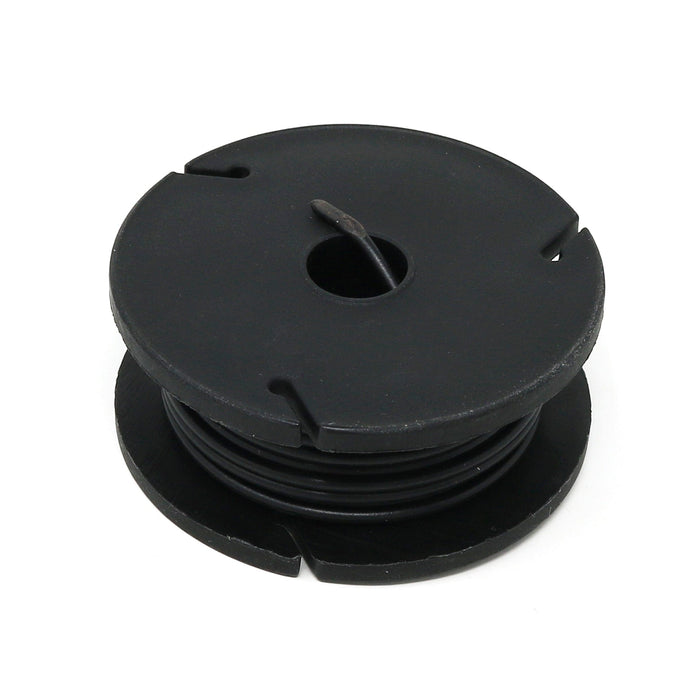 Solid-Core Wire Spool - 7.5m 22AWG - Black - The Pi Hut