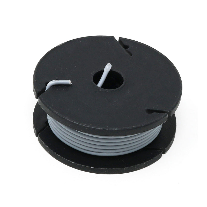 Solid-Core Wire Spool - 7.5m 22AWG - Grey - The Pi Hut