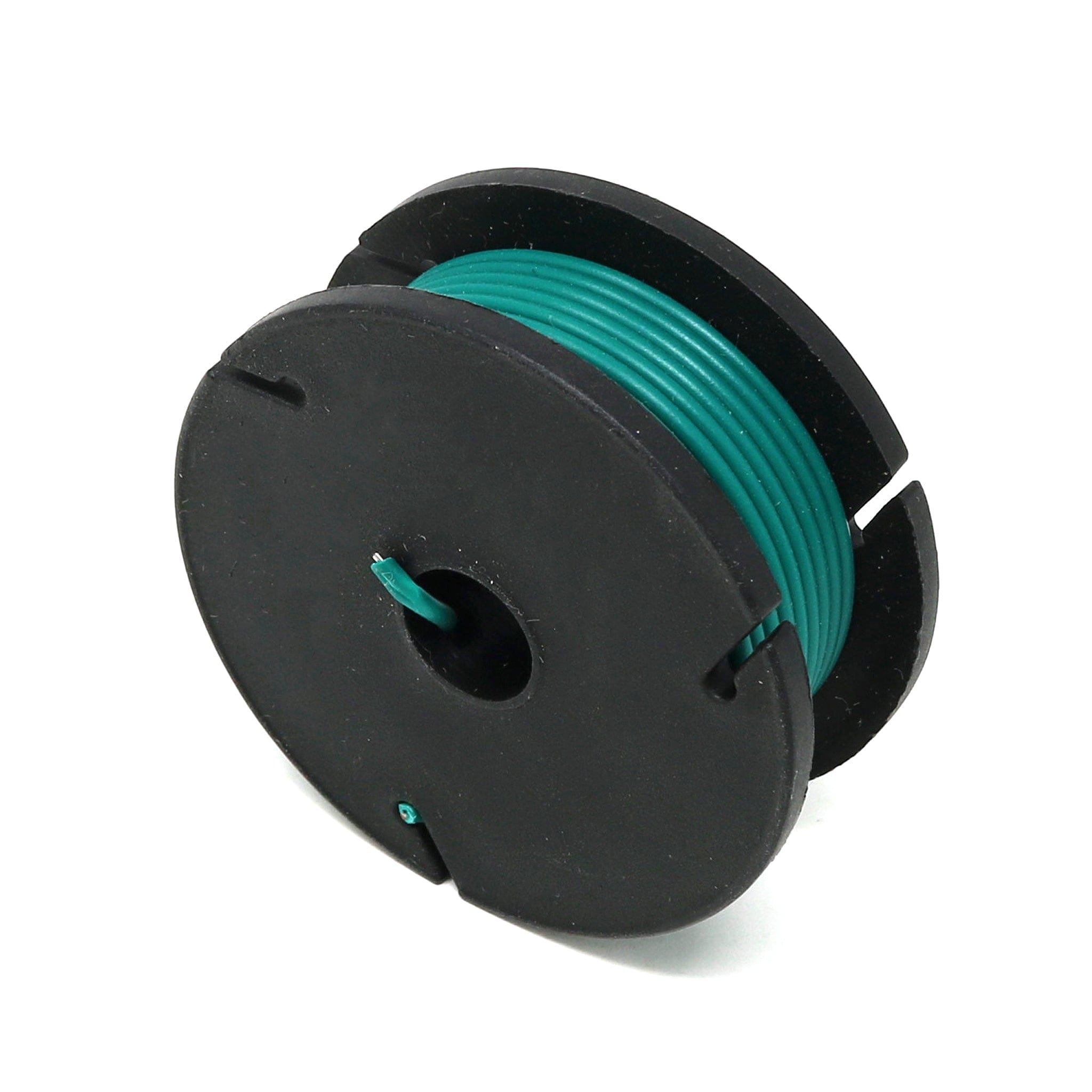 Solid-Core Wire Spool - 7.5m 22AWG - Green | The Pi Hut
