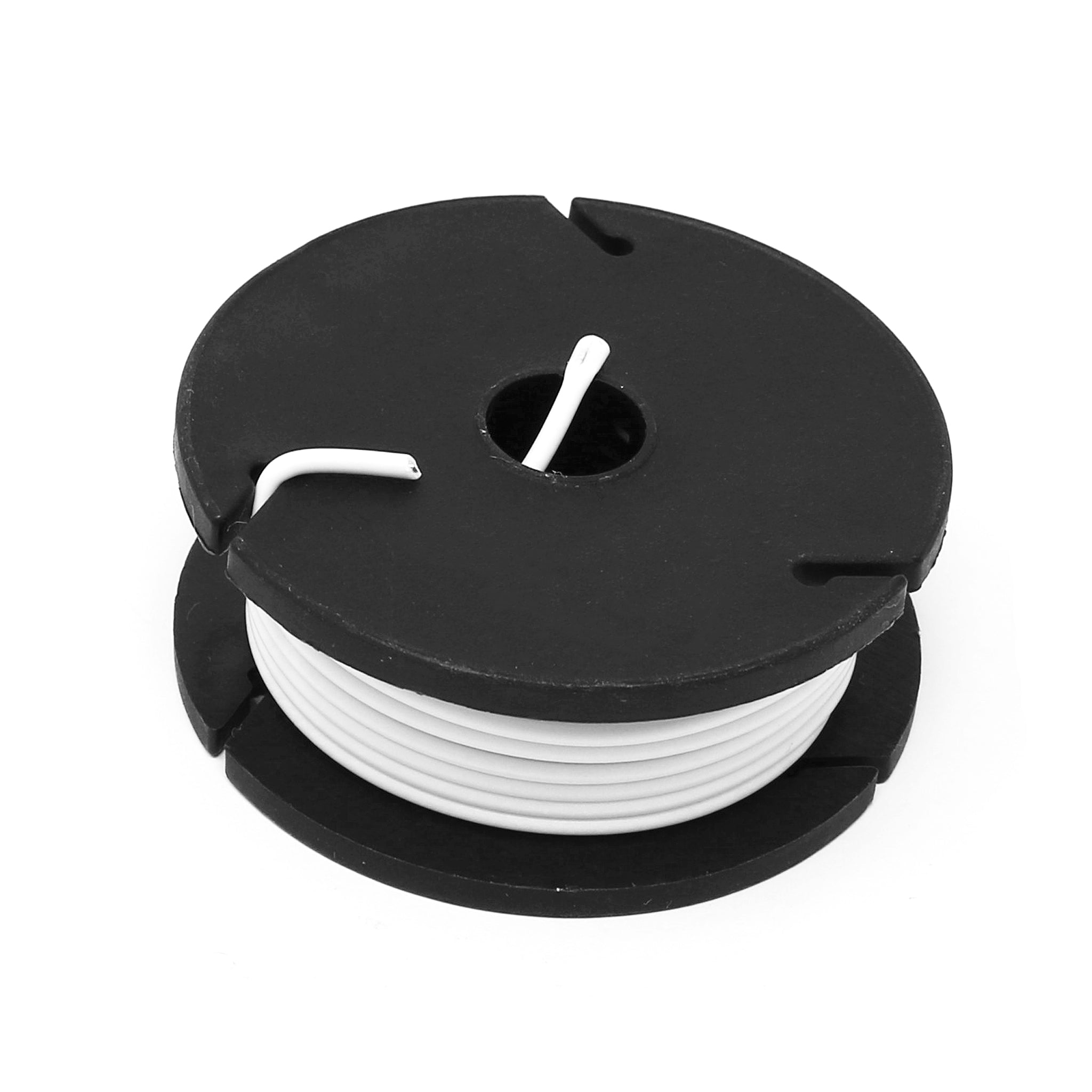 Solid-Core Wire Spool - 7.5m 22AWG - White - The Pi Hut