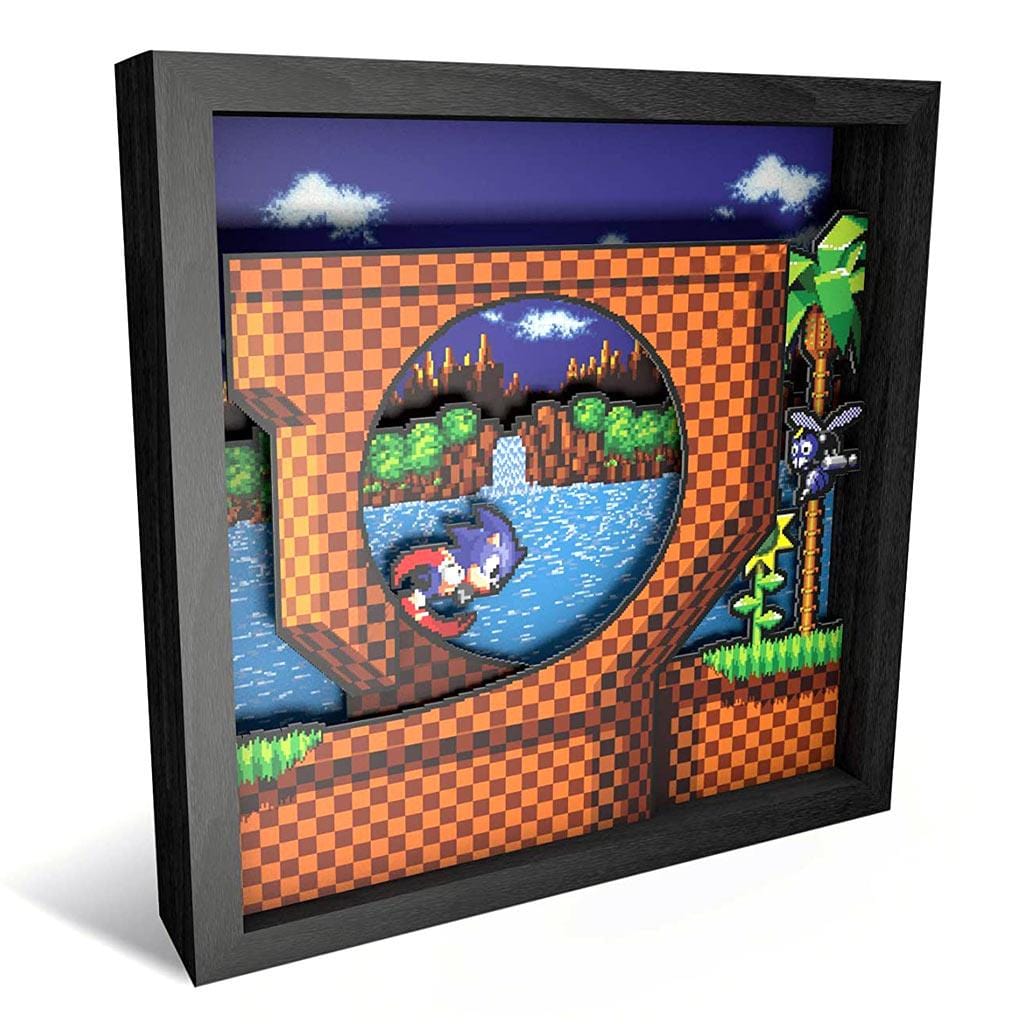 Sonic the Hedgehog Loop Pixel Frame (9x9") - The Pi Hut