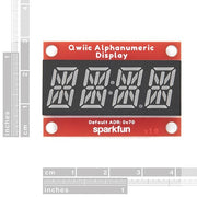 SparkFun Qwiic Alphanumeric Display - Red - The Pi Hut