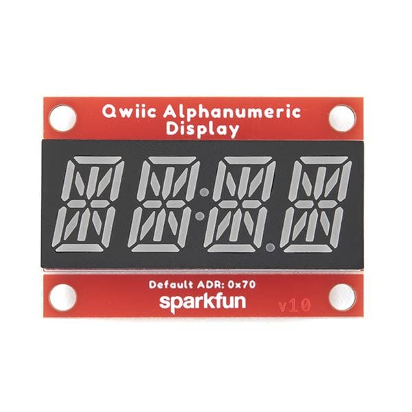 SparkFun Qwiic Alphanumeric Display - Red - The Pi Hut