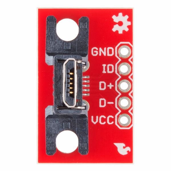 SparkFun USB MicroB Plug Breakout - The Pi Hut