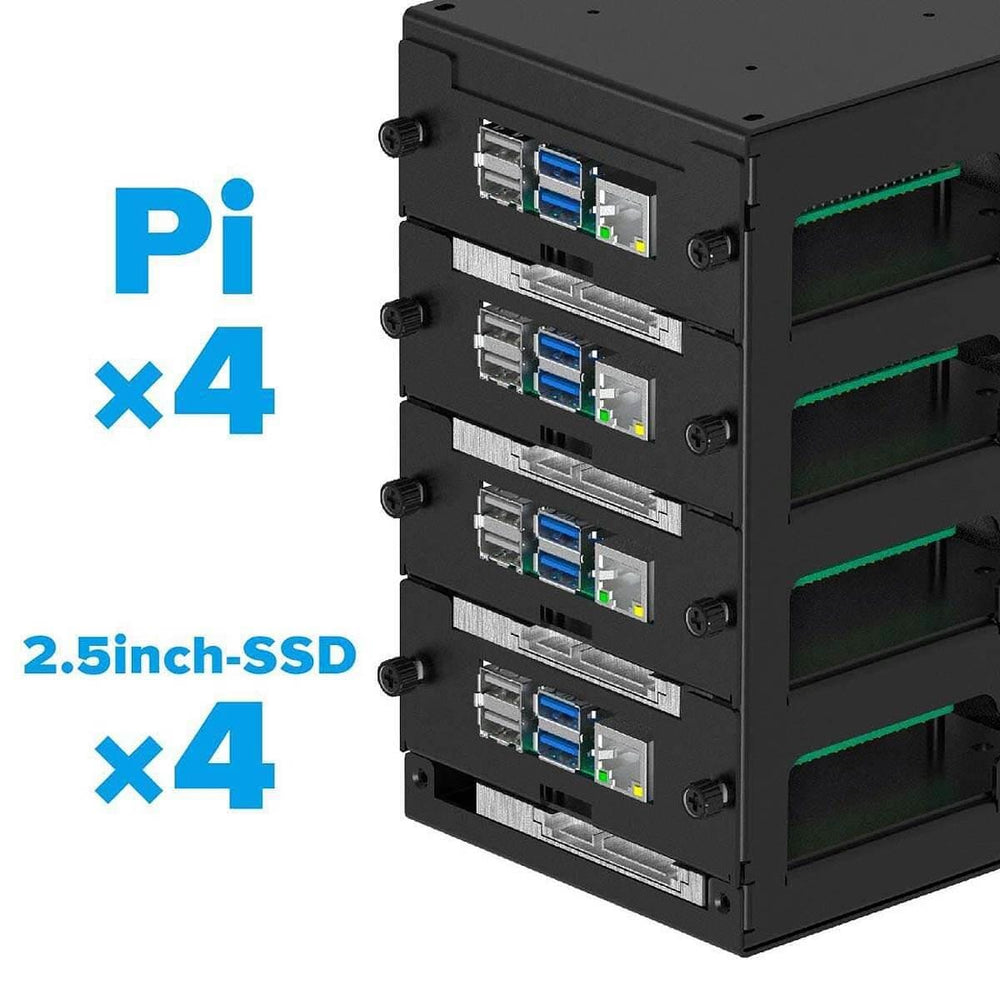 SSD Cluster Case for Raspberry Pi - The Pi Hut