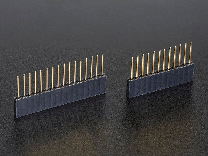 Stacking Headers for Feather - 12-pin and 16-pin female headers - The Pi Hut
