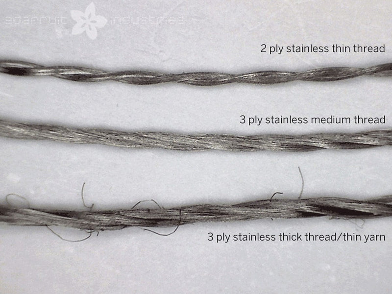 Pi Thread Stainless Medium Conductive Thread - 3 ply - 18 meter/60 ft - The Pi Hut
