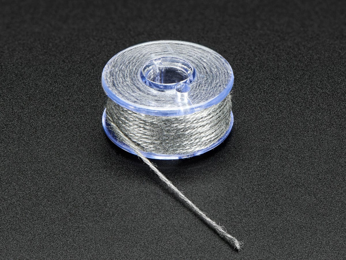 Stainless Thin Conductive Yarn / Thick Conductive Thread - 30 ft - The Pi Hut