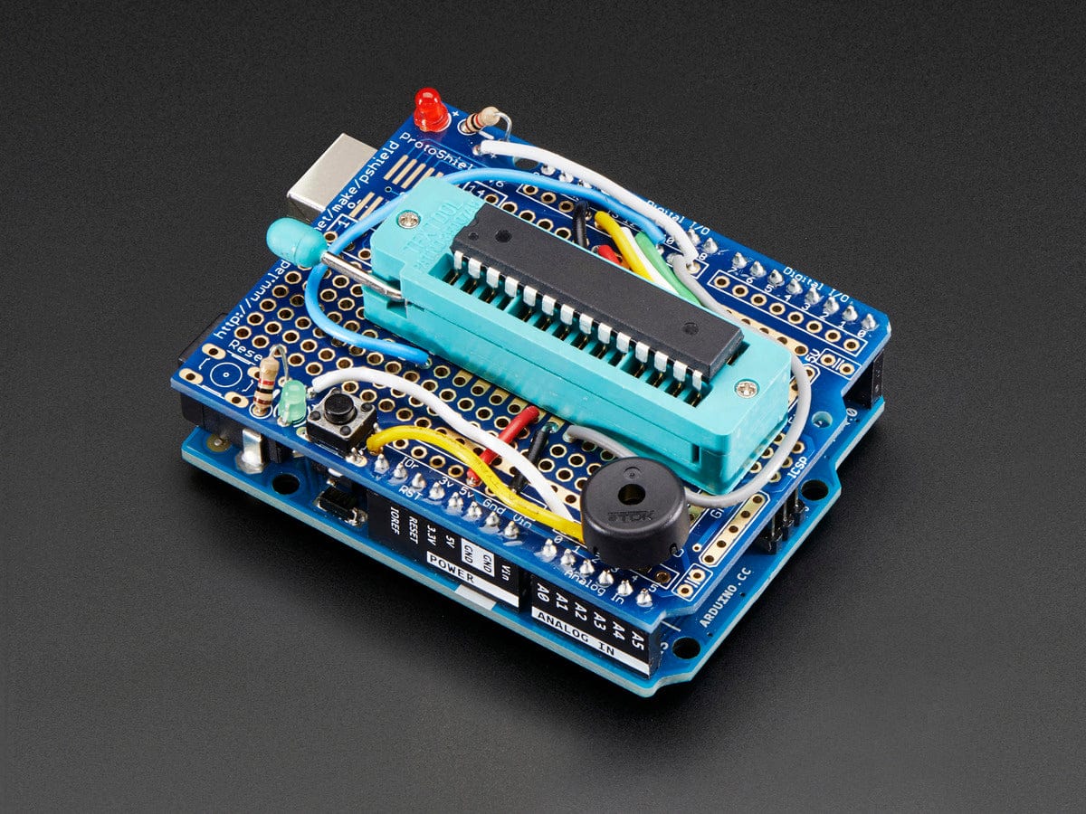 Standalone AVR ISP Programmer Shield Kit - includes blank chip! - The Pi Hut