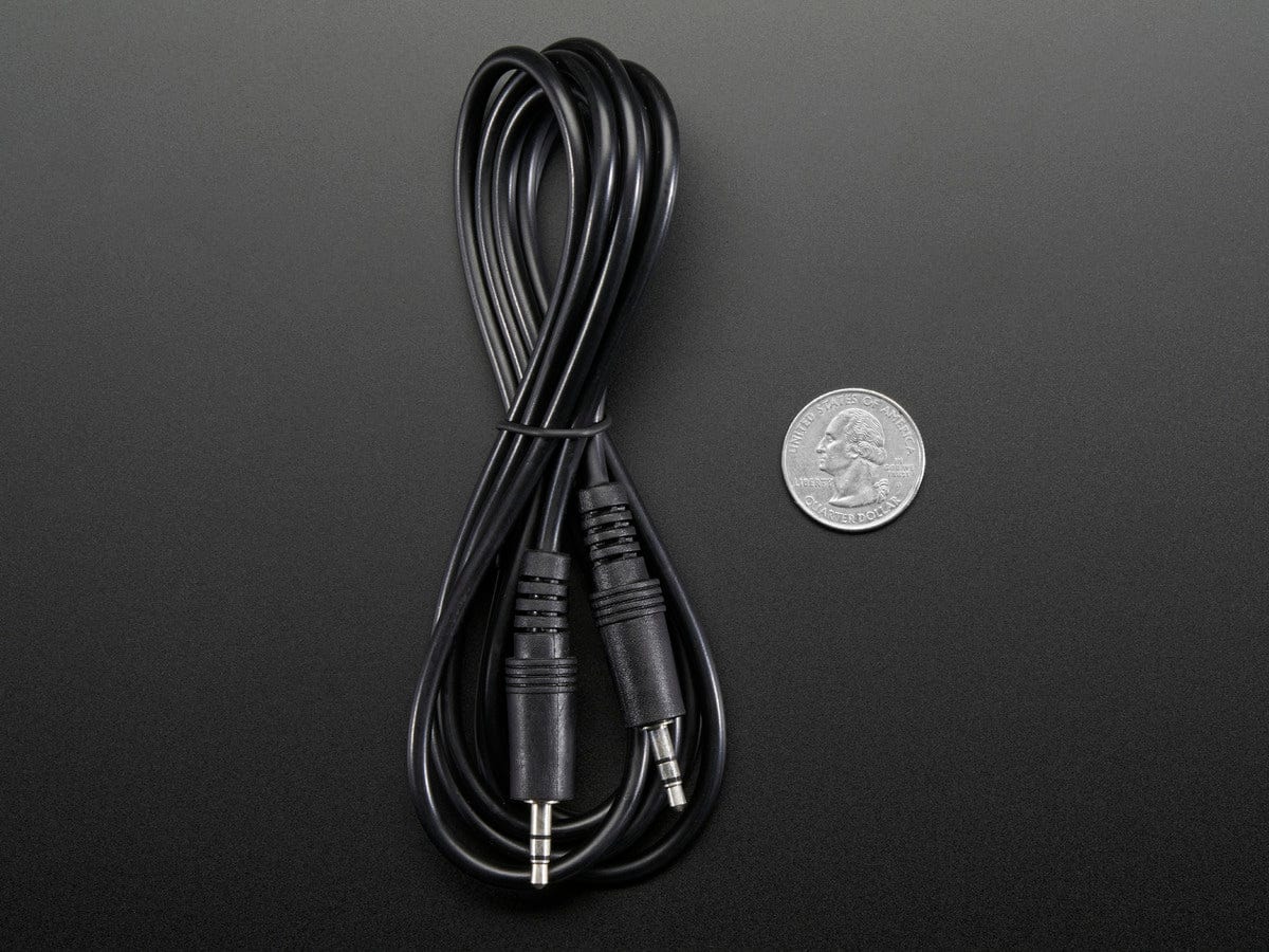 Stereo 3.5mm Plug/Plug Audio Cable - 6 feet - The Pi Hut