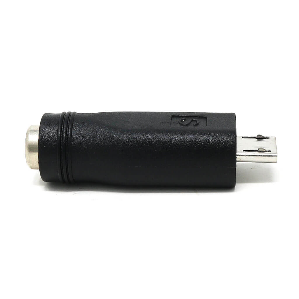 Straight Micro-USB to 2.1mm Barrel Jack Adapter - The Pi Hut