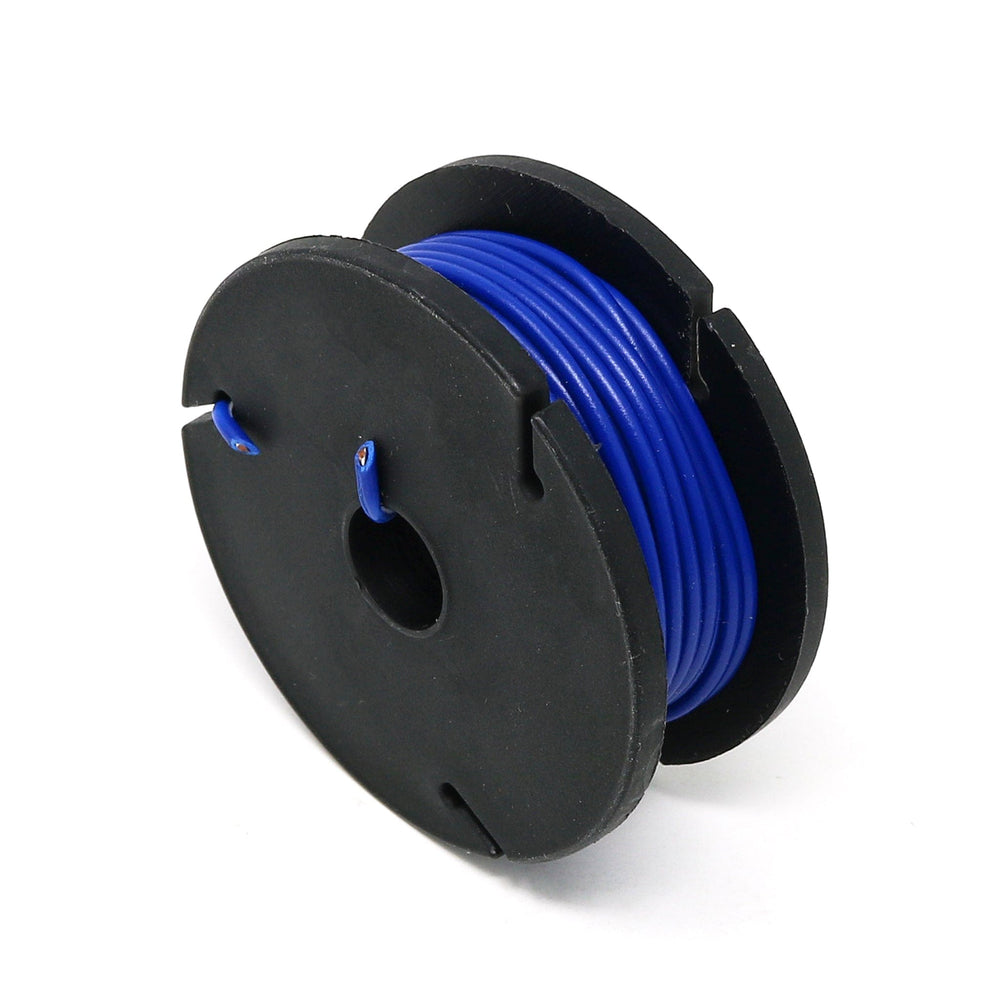 Stranded-Core Wire Spool - 25ft - 22AWG - Blue - The Pi Hut