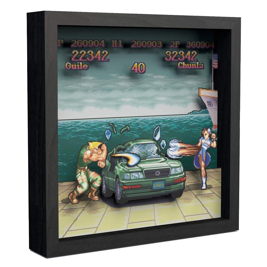 Street Fighter: Car Scene Pixel Frame (9x9") - The Pi Hut