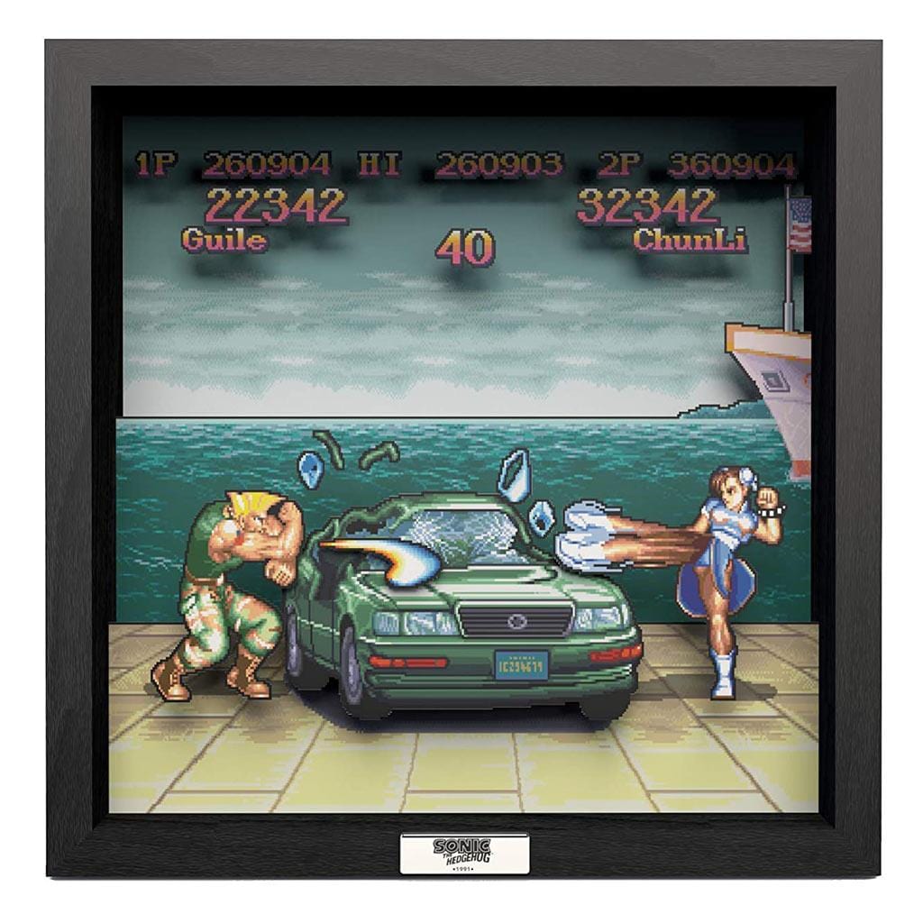 Street Fighter: Car Scene Pixel Frame (9x9") - The Pi Hut