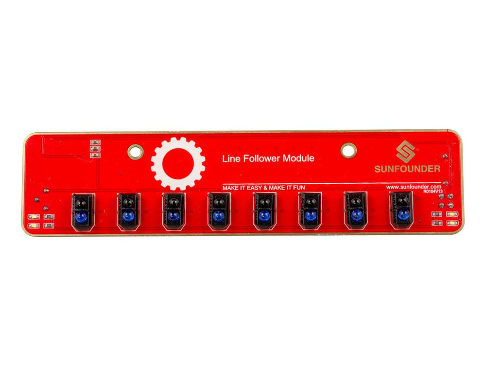 SunFounder i2c Line Follower - 8 Channel - The Pi Hut