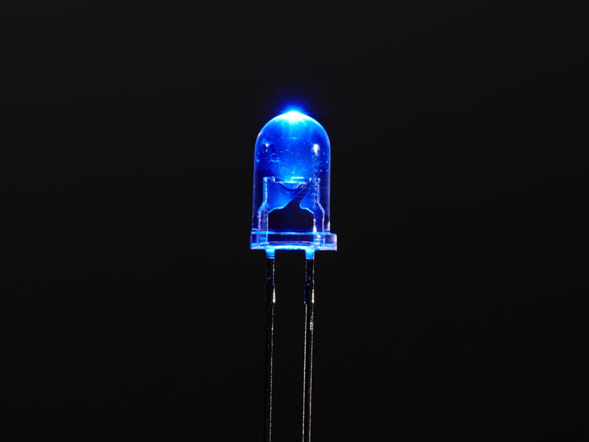 Blue Led Shop Super Bright Blue 5mm LED (25 pack) | The Pi Hut