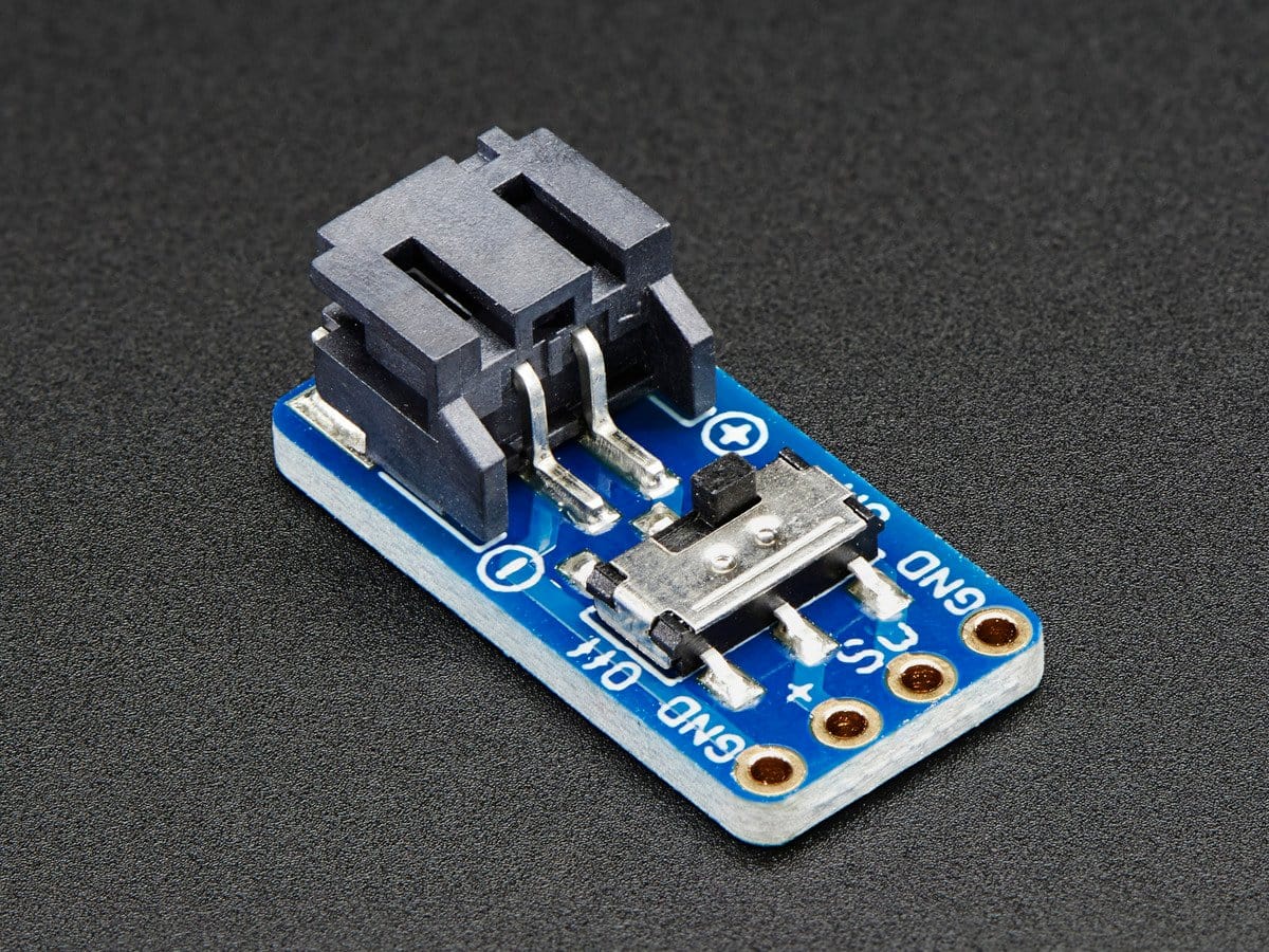 Switched JST-PH 2-Pin SMT Right Angle Breakout Board - The Pi Hut