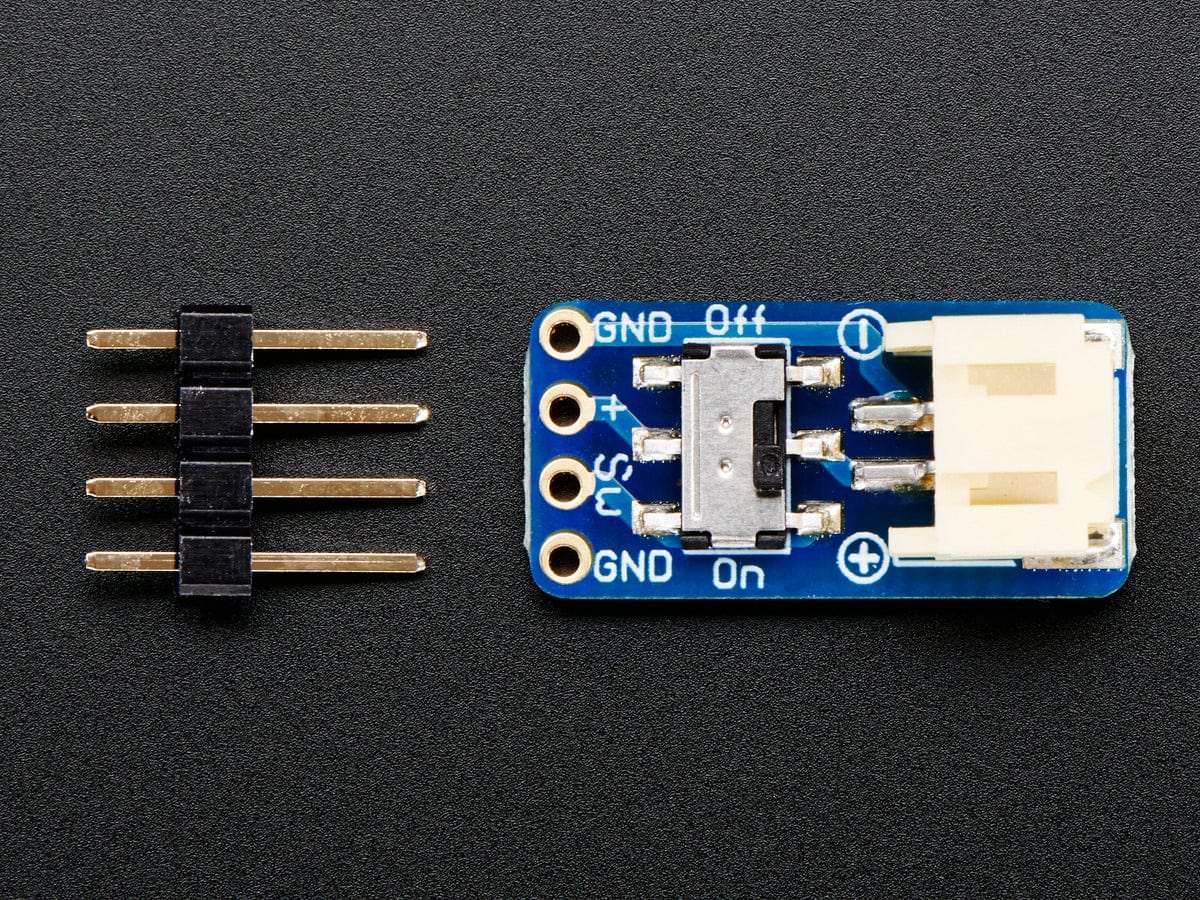 Switched JST-PH 2-Pin SMT Right Angle Breakout Board - The Pi Hut