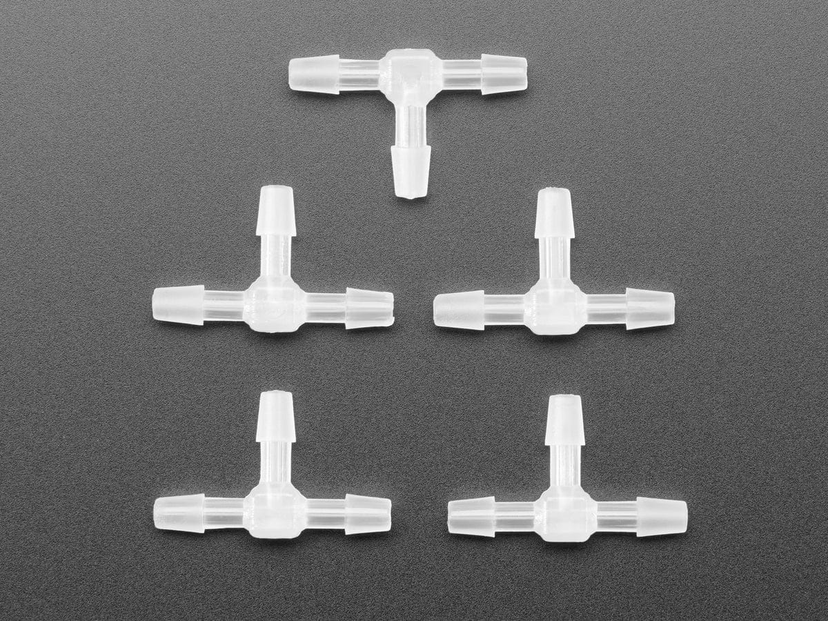 T-Connector For Silicone Tubing - 5 Pack - The Pi Hut