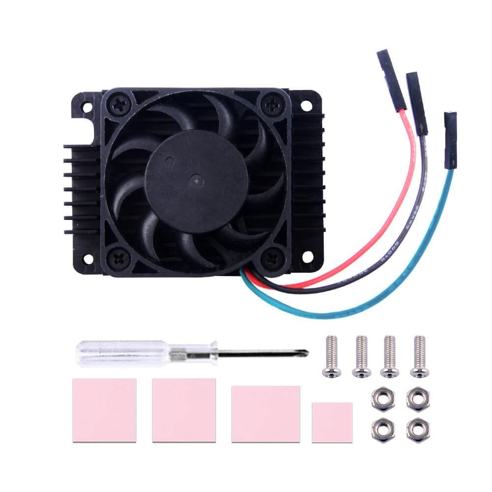 Tall Aluminium Heatsink & Fan for Raspberry Pi Compute Module 4 (CM4) - The Pi Hut