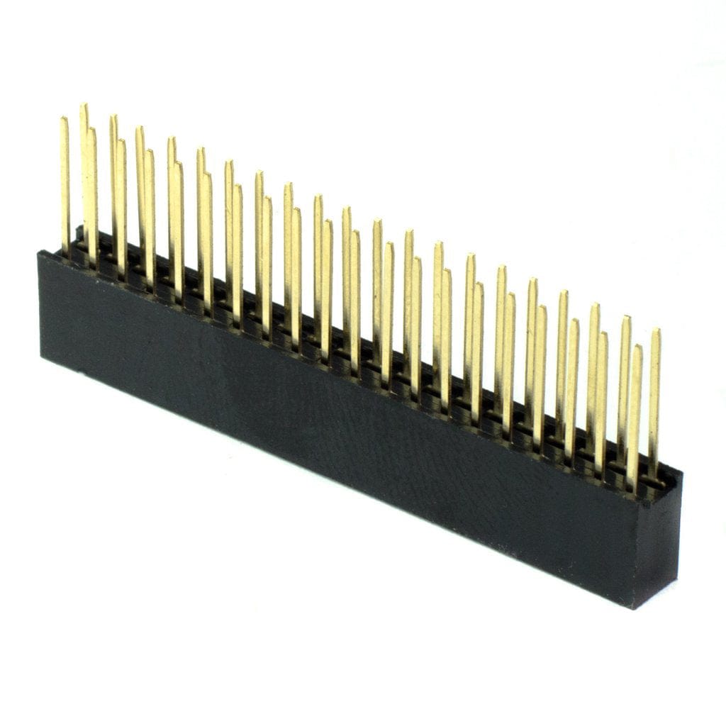 Tall Push-Fit Stacking GPIO Header for Raspberry Pi - No Shroud - The Pi Hut