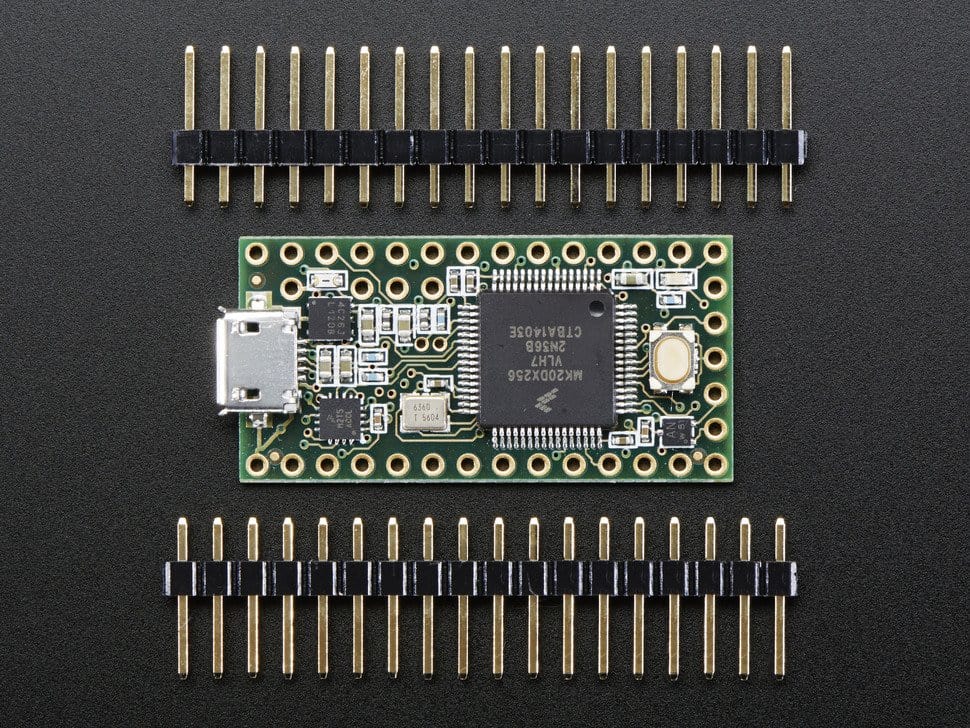 Teensy 3.2 + Header Strip - The Pi Hut