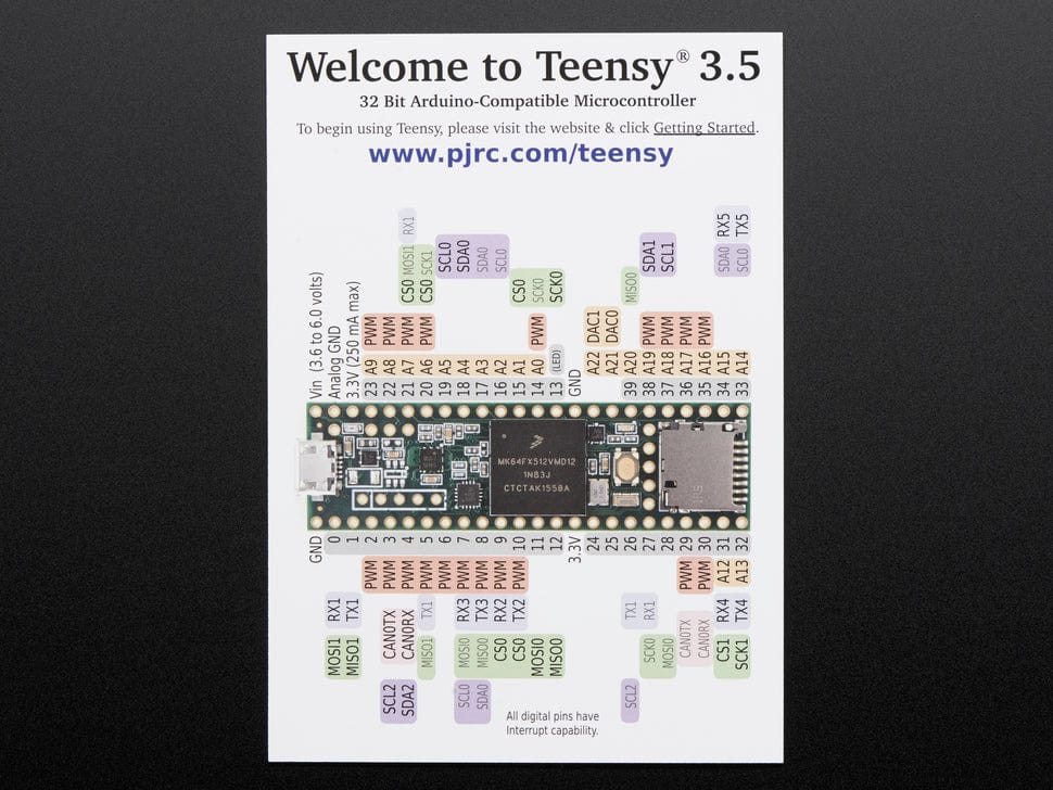 Teensy 3.5 + Header Strip - The Pi Hut